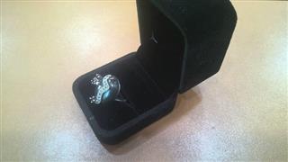 Black Stone Unisex Silver & Stone Ring 925 Silver 7.09g Size:6.5